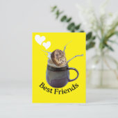 Beste vrienden briefkaart (Staand voorkant)