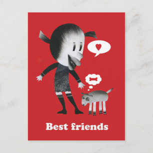 Beste vrienden briefkaart