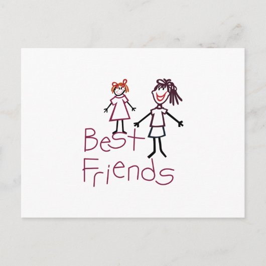 Beste vrienden briefkaart (Voorkant)