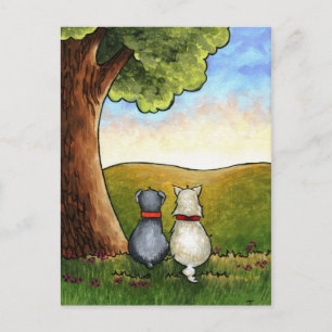 Beste vrienden briefkaart