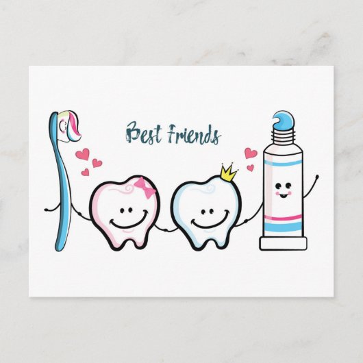 Beste vrienden briefkaart (Voorkant)