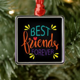 **BESTE VRIENDEN BUITENLANDS* METAAL ORNAMENT