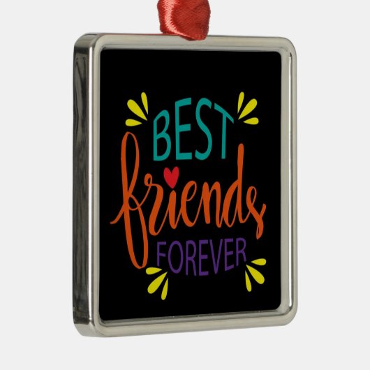 **BESTE VRIENDEN BUITENLANDS* METAAL ORNAMENT (Rechts)