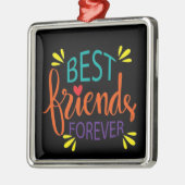 **BESTE VRIENDEN BUITENLANDS* METAAL ORNAMENT (Links)