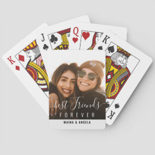 BESTE VRIENDEN BUREVER   stijlvol schrift Pokerkaarten