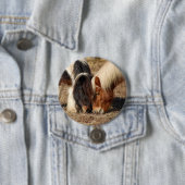 Beste vrienden! Button met twee pony's (In situ)
