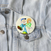 Beste vrienden Button - Uw kleur - Tekst (In situ)