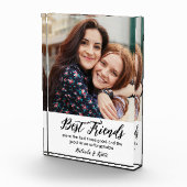 Beste Vrienden Cadeau voor Vrienden Fotoblok (Rechts)