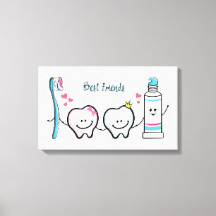 Beste vrienden canvas afdruk