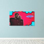 Beste vrienden canvas afdruk (Insitu (Houten vloer))