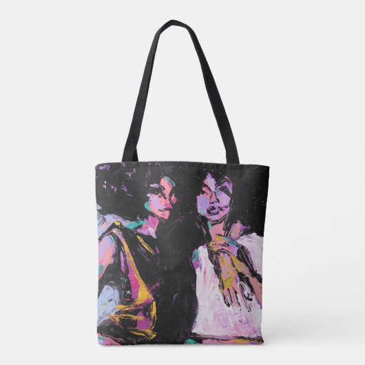 Beste vrienden Canvas tas (Achterkant)