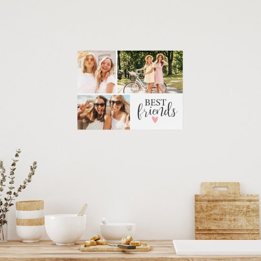 Beste Vrienden Chique Script Foto Poster (Keuken)