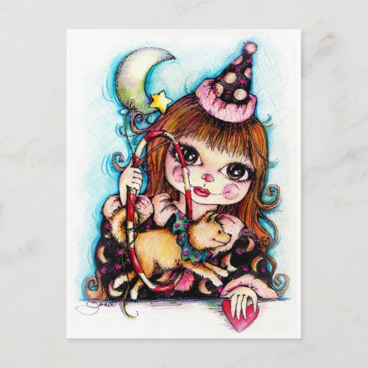 Beste vrienden... Circus Fun. Briefkaart (Voorkant)