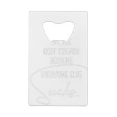 Beste vrienden creditkaart flessenopener (Achterkant)