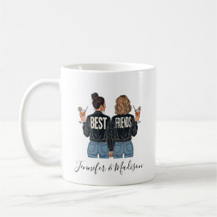 Beste Vrienden Custom Haar BFF Beste Vriendinnen V Koffiemok