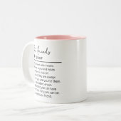 Beste vrienden definitie met foto tweekleurige koffiemok (Voorkant links)