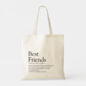 Beste Vrienden Definitie Modern Tote Bag (Achterkant)