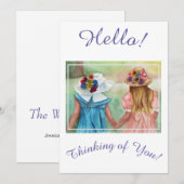 Beste vrienden die denken aan je feestelijke kaart (Voorkant / Achterkant)