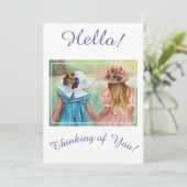 Beste vrienden die denken aan je feestelijke kaart (Staand voorkant)