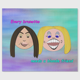 Beste vrienden die Papper oppakken Cadeaupapier