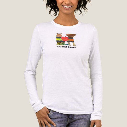 Beste Vrienden Dierenliefhebber Tri-Blend Shirt (Voorkant volledig)