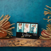 Beste vrienden Drie Persoonlijke foto's Fotoplaat (Zijkant)