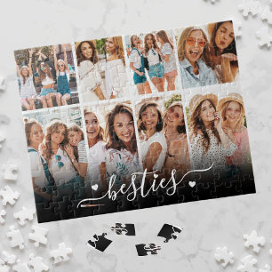 Beste Vrienden Elegante BFF Collage Foto Legpuzzel
