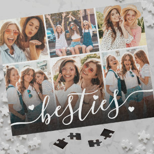 Beste Vrienden Elegante BFF Collage Foto Legpuzzel