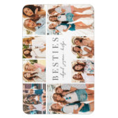Beste Vrienden Elegante BFF Collage Foto Magneet (Verticaal)