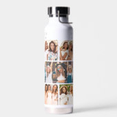 Beste Vrienden Elegante BFF Fotocollage Waterfles (Links)