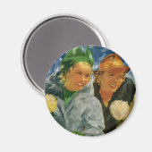  beste vrienden! Elegante en stijlvolle vrouwen Magneet (Voorkant / Achterkant)