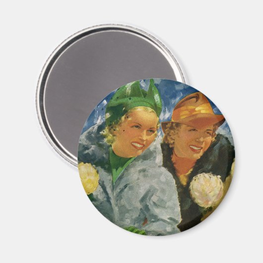  beste vrienden! Elegante en stijlvolle vrouwen Magneet (Voorkant / Achterkant)