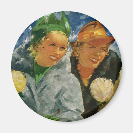  beste vrienden! Elegante en stijlvolle vrouwen Magneet (Voorkant)