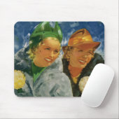 beste vrienden! Elegante en stijlvolle vrouwen Muismat (Met muis)