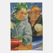  beste vrienden! Elegante en stijlvolle vrouwen Theedoek (Verticaal)