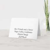 Beste Vrienden en een Zonsondergang Kaart (Achterkant)