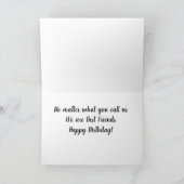 **BESTE VRIENDEN** EN ZO VEEL MEER "GROTERDAG WISH KAART (Binnen)