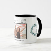 Beste vrienden eucalyptus groen foto namen scrip mok (Voorkant rechts)