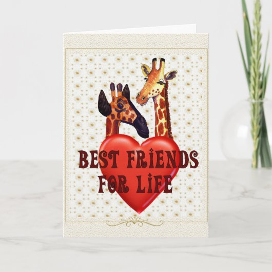 Beste Vrienden Feestdagen Kaart (Voorkant)
