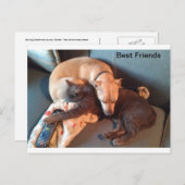 Beste vrienden feestdagenkaart (Voorkant / Achterkant)