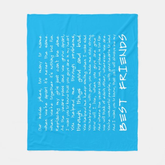 Beste vrienden fleece deken (Voorkant)