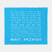 Beste vrienden fleece deken (Voorkant (Horizontaal))