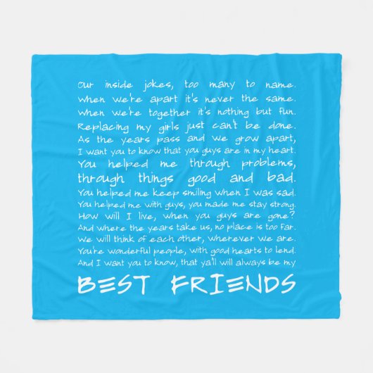 Beste vrienden fleece deken (Voorkant (Horizontaal))