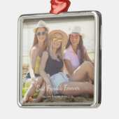 Beste vrienden Foever Foto Namen Metalen Ornament (Links)
