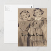 Beste vrienden Forever Briefkaart (Voorkant / Achterkant)