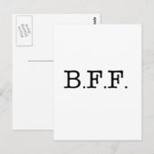 Beste vrienden Forever Briefkaart (Voorkant / Achterkant)