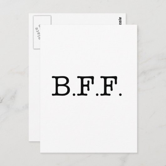 Beste vrienden Forever Briefkaart (Voorkant / Achterkant)