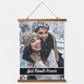 Beste vrienden Forever Creëer je eigen aangepaste Hangend Wandkleed (Voorkant)