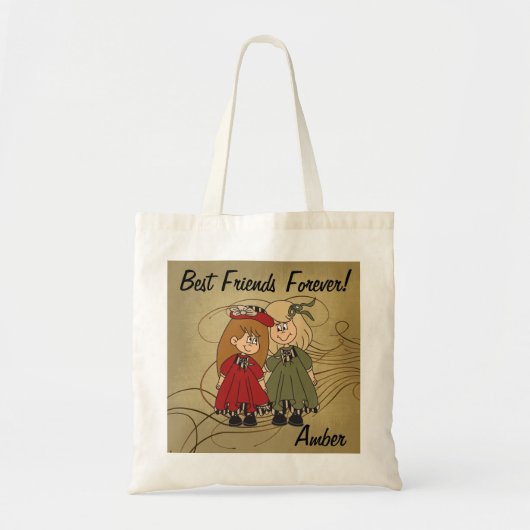 Beste vrienden Forever | DIY-naam Tote Bag (Voorkant)