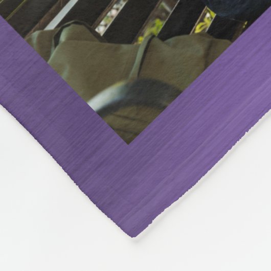 BESTE VRIENDEN FOREVER Foto Collage Paarse Ombre Fleece Deken (Hoek)